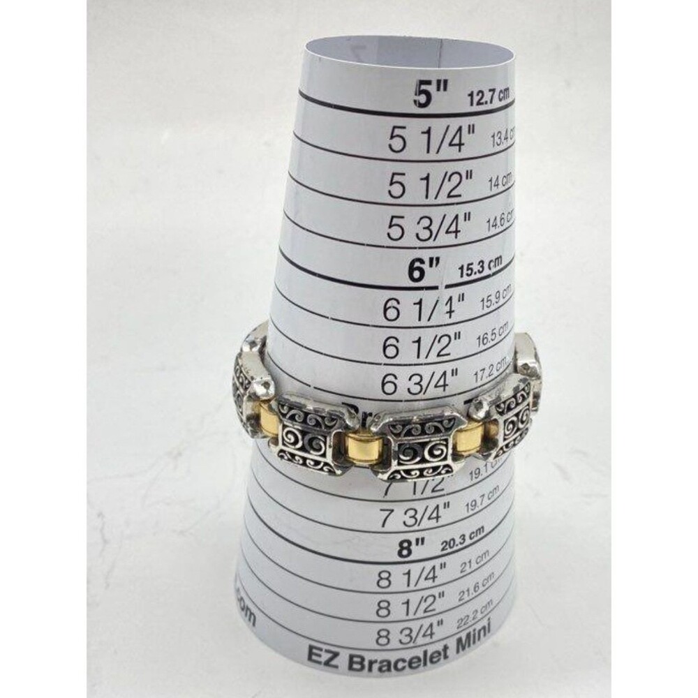 Brighton Two Tone Scroll Bracelet W/Extender